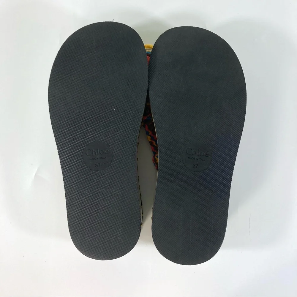 Chloe Lou Strappy Platform Sandals US 7 NWT 37 Summer Beach - Picture 13 of 17